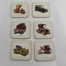 Win-El-Ware Set of 6 Vintage Car Coasters picture