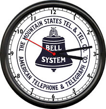 Retro Mountain States Bell Telephone Telegraph System Operator Sign Wall Clock picture