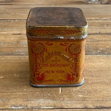 Antique H O Hashi Typewriter Ribbon Advertising Tin 395 Broadway New York picture