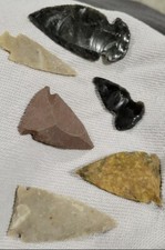 5 Authentic Ancient Indian Arrowheads 