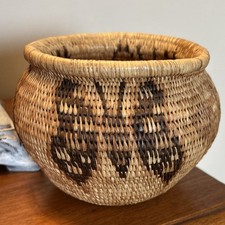 VTG Handwoven Indigenous Artisan Butterfly Basket picture