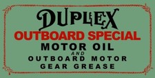 Duplex Outboard Special Motor Oil NEW Sign 24x48