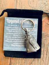 OWL GUARDIAN Bell of Good Luck gift fortune pet keychain picture