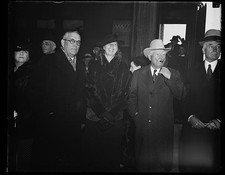 AWAITING THE CHIEF. MRS. ROOSEVELT AND VICE PRESIDENT JOHN NANCE GARNER ARE picture