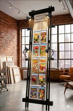 Comic Book Easel Display Stand — Wall Mount or Freestanding 7'H × 19