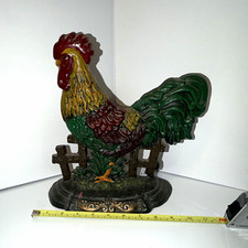 Cast Iron Chicken Rooster Figurine doorstop picture