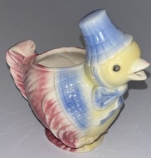 VTG Royal Copley Spaulding Ceramic Hen w/ Hat Creamer 1950’s Grandmacore Cottage picture