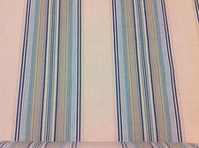 G.P. & J. Baker Linen Upholstery Fabric- Paxton Stripe / Aqua 8.5 yd BF10453-725 picture