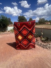 LARGE NAVAJO TRANSITIONAL PERIOD OR TRANSITIONAL REVIVAL BLANKET picture