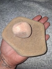 Authentic Prehistoric Native American Mano & Metate Grinding Stone Set picture