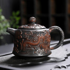 200ml Yixing Zisha Pottery Handmade Dragon Loong Beast Xishi Tea Pot Teapot picture