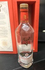 🤩 GLENFIDDICH WHISKY Aged 21 Years Empty Bottle With CASE BOX ORANGE picture