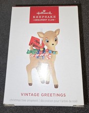 Hallmark 2026 Vintage Greetings KOC Keepsake Ornament Club NIB SOLD OUT picture