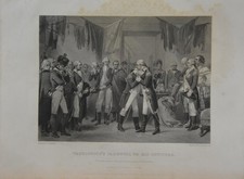 Antique Engraving Revolutionary War General Washington's Farewell Original 1857 picture