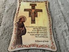 St. Francis Of Assisi Made In Italy Wooden Plaque Religious Icon  Art Christ picture