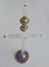 Art Glass Cross-Hand Made, Hand- Blown Unique 8