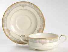 Noritake Barrymore Flat Cream Soup Bowl & Cup Saucer Set 1990714 picture