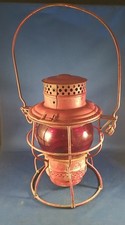 Antique 1922 Adams & Westlake Adlake Kero Railroad No. 250 Red Globe WWI Era picture