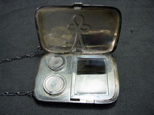 Webster Sterling Silver Change Purse Mirrored Compact picture
