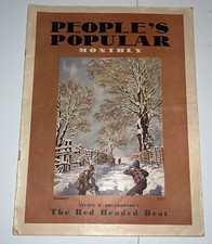 Vintage peoples popular monthly magazine January 1931 The Red Headed Brat picture