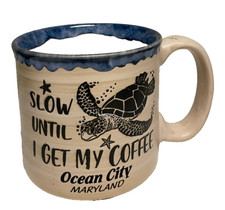 Ocean City Maryland  Turtle Slow Beach Oversize Coffee Ceramic Mug  20-oz 1 picture
