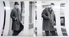 Vtg 1960s Photos MCM Pea Coat + Raincoat Mens Fashion Retro B&W Dayton's Catalog picture