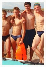 REPRINT 2000's Shirtless Handsome young man gay russian vtg photo picture