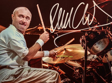 PHIL COLLINS Signed (GENESIS) 8x10