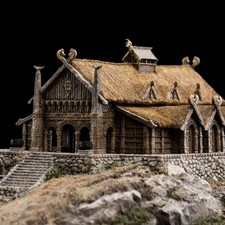 WETA WORKSHOP Lord of the Rings The Golden Hall of Edoras Miniature Environment picture