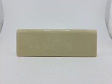  Vtg Nippon Tile Co Ceramic Tile: Olive Green Edge Trim 2