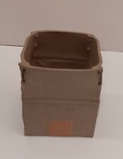 Vintage Michael Harvey Pop Art Cardboard Box Ceramic Vase, 4 1/4