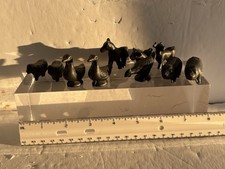 METAL MINI VINTAGE ANIMALS/LOT 10/ 1950’s?/ EUC picture