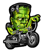Frankie’s Sled  Frankenstein's IRON ON 4 INCH MC BIKER PATCH  picture