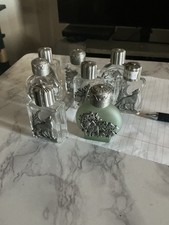 Vintage Collectible Mini Glass Perfume/ Cologne Empty Bottles- Mixed Lot of 6 picture