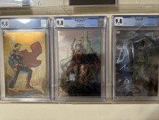 CGC 9.8 BATMAN SUPERMAN WONDER WOMAN JIM LEE ICON SERIES FOIL DC COMICS SET picture