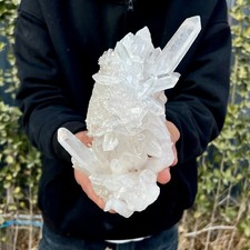 2.6LB A+++Natural white crystal Himalayan quartz cluster raw stone/mineral picture