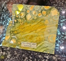 RAIN FOREST Agate SLAB 83 grams rock/fossil/mineral/agate/gem/rough/cab/stone picture