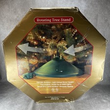 EZ Rotating Artificial Christmas Tree Stand Revolving 2 Outlets Tested picture