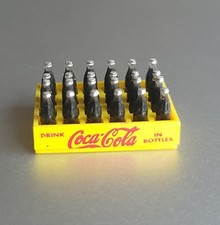 Miniature Coca Cola Crate With Bottles Dollhouse Trains Vintage picture