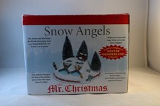2009 Mr. Christmas Winter Wonderland Snow Angels Animated Diorama in Box Works picture