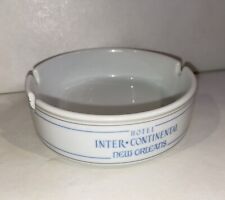 Vintage Barware White Ashtray Hotel Inter-continental New Orleans Louisiana picture