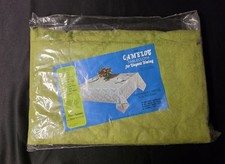 Vintage Camelot Tablecloth NOS Sealed Permanent Press 1970s Avocado Green picture