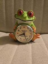 Rainforest Cafe Tree Frog table Clock Cha Cha Works Rare VTG picture