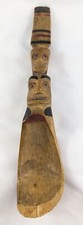 Rare August Jack Khatsahlano wood Carving Spoon. Northwest Coast Inuit. picture
