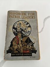 1935 Vintage Boy Scouts of America HANDBOOK for PATROL LEADERS picture