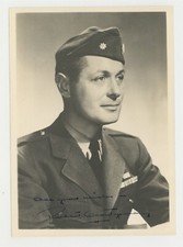 Robert Montgomery 1941 Hand Signed 5x7 WW 2 Vet AA Nominee Actor Photo J14240 picture