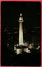 Vintage Washington Monument At Night Baltimore Maryland MD  Postcard picture