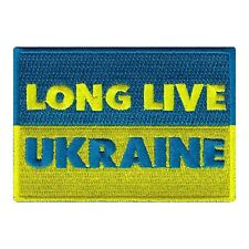 LONG LIVE UKRAINE FLAG PATCH UKRAINIAN EMBLEM embroidered iron-on EMBLEM BADGE picture