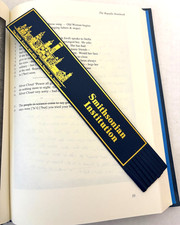 Vintage Leather Bookmark Gold Gilt Smithsonian Institution Castle picture