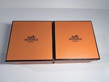 Pair Of Hermès Paris Mug Cup H Deco Black White Porcelain Tableware With Box picture
